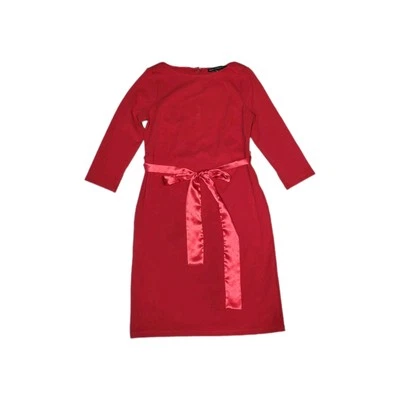 Vestido rojo para mujer White House Black Market XXS Petite rojo manga larga 3/4 Foto 1 de 3