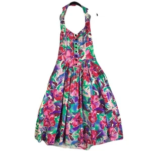 TABBY OF CALIFORNIA Vintage 90s Floral Maxi Sleeveless Dress Damen Size M - Bild 1 von 12