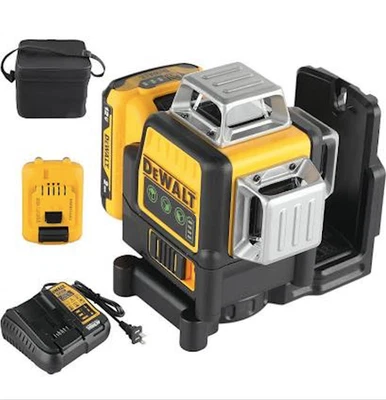 DEWALT DW089LG Line Laser Level - Green W/ Charger and Bag - Image 1 of 4