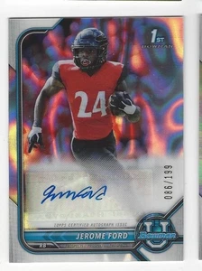 Tarjeta automática Bowman U/199 Jerome Ford 2021-22 primera lava #BCPA-JF SN #d 86/199! Clev - Imagen 1 de 2