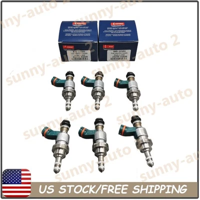 Denso 6Pcs Fuel Injectors 23250-31020 For Lexus IS250 2006-2013 GS300 2006 2.5L Foto 1 de 4