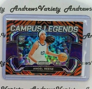 2024-25 Prizm Draft Picks ANGEL REESE Campus Legends Tiger Stripe SSP RC #4 - Picture 1 of 2