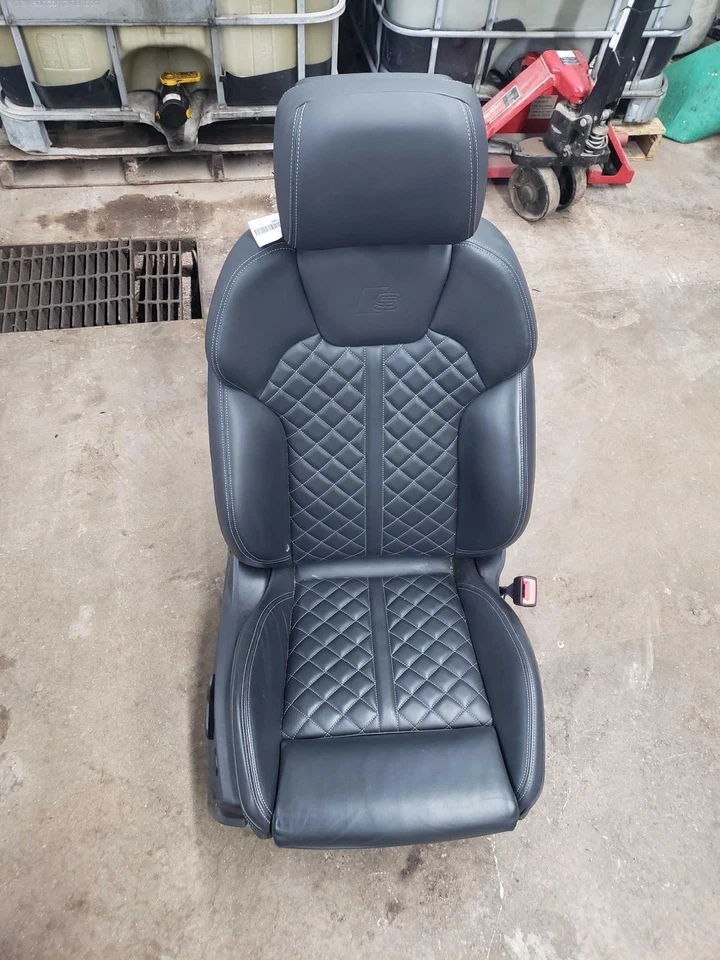 Asiento delantero derecho 22 AUDI SQ5 negro EL Power memoria térmica blanco sitch deportivo Foto 1 de 4