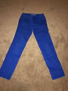 girls justice blue skinny jeans sz 10