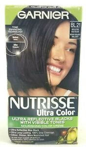 Garnier Nutrisse Nourishing Hair Ultra Color BL21 Reflective Blue Black New