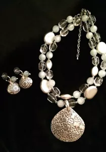 PREMIER DESIGNS Interchangeable bead Earrings & Necklace - Picture 1 of 9