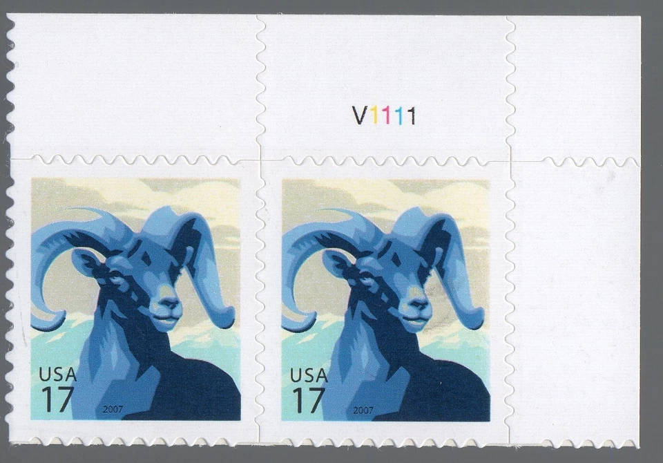 Scott #4138 Bighorn Sheep Plate # Pair of Stamps - MNH - Image 1 of 1