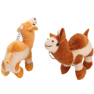 Camel Keychain Pendant Cartoon Cute Plush Doll Toy Kawaii Bag Charms Decorations