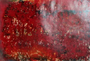 Vintage Kunstdruck Abstrakt Impressionist - Bild 1 von 9