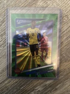 2021-22 Panini Donruss Road to Qatar Holo Green Laser Alexander Isak #159 - Picture 1 of 2