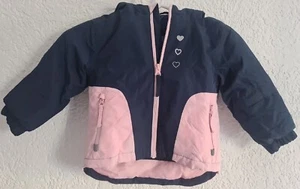 Mädchen Schneejacke, Winterjacke, Ski - Jacke, blau/ rosa - Bild 1 von 5