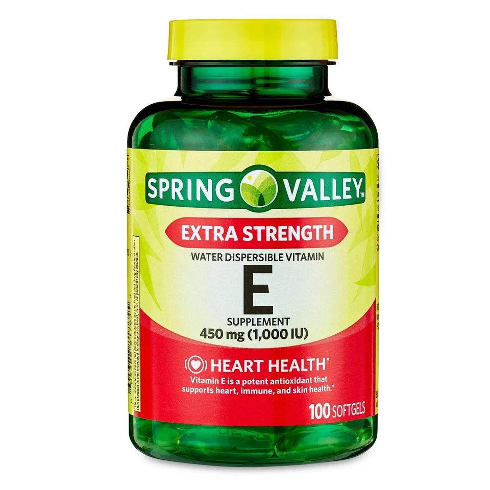 Spring Valley Vitamin E 1000 IU 100 Softgels