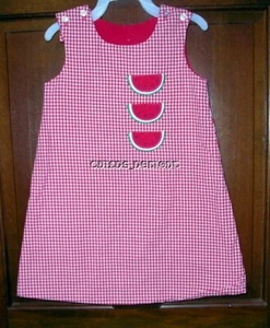 BAILEY BOYS GIRLS REVERSABLE WATERMELON DRESS SZ. 4 - Picture 1 of 1