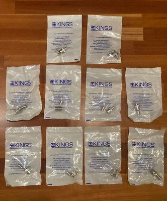 Kings Electronics 2065-10-9 RF Coaxial BNC Connector Plug 75 Ohm - Lot of (10) - Image 1 of 2
