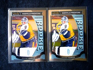 2015-16 OPC Platinum Rookie x2 * JUUSE SAROS * RC Nashville card #M27 SP 2016 UD - Picture 1 of 2