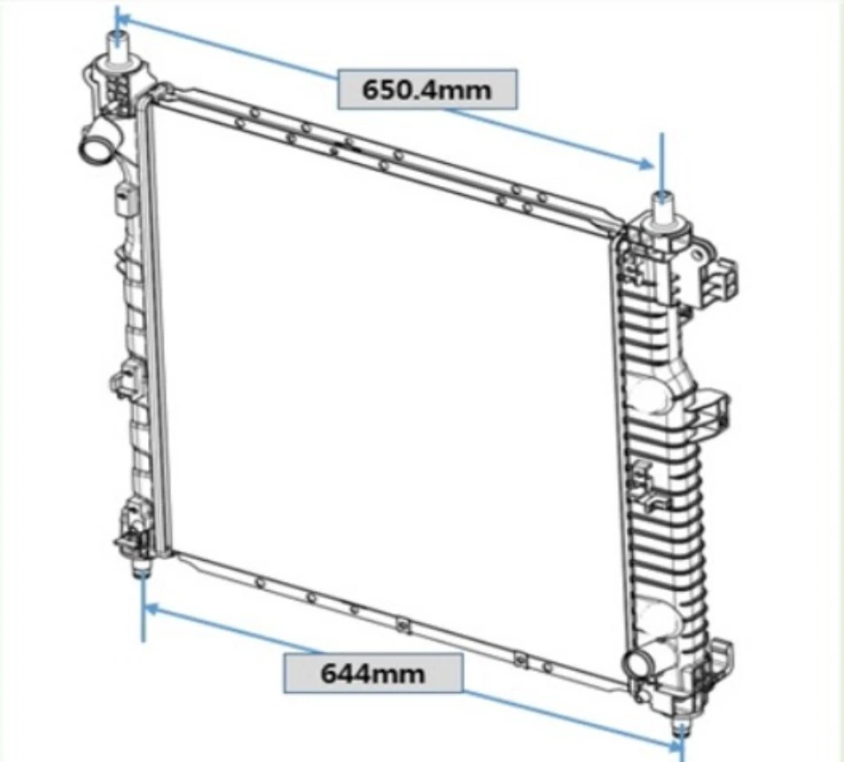 Radiador de refrigeración genuino #2131036021 para Ssangyong MUSSO +M/T de Express Foto 1 de 2