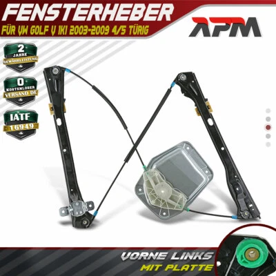 Fensterheber Elektrisch Vorne Links für VW Golf V 1K1 03-09 4/5-Türer - Bild 1 von 4