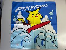 Pokemon Japón Banpresto 1998 Pañuelo Bandana Surfing Pikachu Raro Unusd New