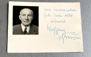 WOLFGANG VON GRONAU (†1980) 'Luffahrtpionier' signed Karte7,5x10,5 Autogramm - Bild 1 von 1