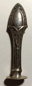 Antique old silver sterling portuguese marked signet without engraved monogram - Picture 1 of 8