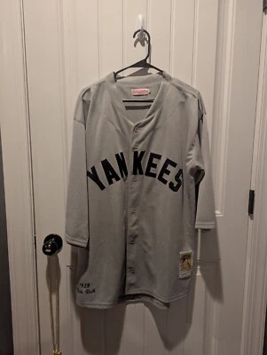 Camiseta deportiva Mitchell & Ness 1927-30 Babe Ruth Road New York Yankees talla grande Foto 1 de 4