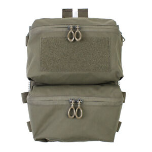 PEW Tactical Zip On Back Panel Pouch Assault FERRO Style For FCPC V5 Military 
