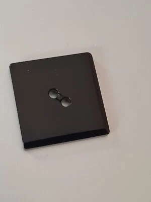 LARGE Black Plastic Button. 40L (25mm 1") - Image 1 of 4