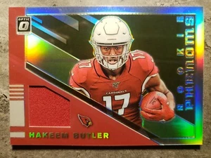 Hakeem Butler 2019 Donruss Optic Rookie Phenoms RP16 Silver Prism Player Worn - Picture 1 of 2