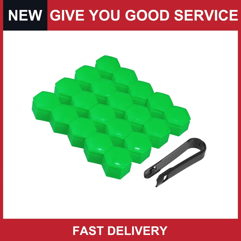 Cubierta de tuerca de rueda de 22 mm 20 piezas para Land Rover Range Rover Sport 06-13 verde Foto 1 de 4