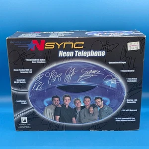 NSYNC NEON PHONE TELEPHONE FLASHES WINTERLAND 2001 VERY RARE OOP OPEN BOX  - Picture 1 of 10