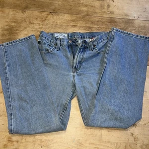 Jeans John B Stetson slim dritto uomo 28x30 lavaggio blu denim lungo 1120 - Foto 1 di 9