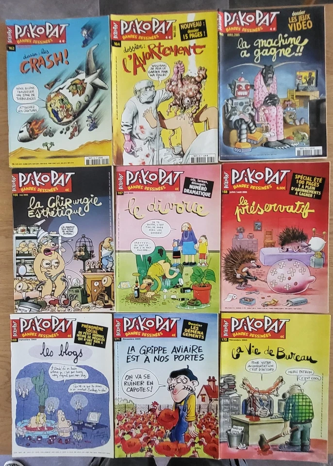 Psikopat mensuel - Lot de 9 numéros - Année 2005 - Photo 1/1