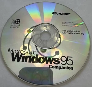 Microsoft Windows 95 Companion Rare CD-ROM Software 1996 Vintage - Picture 1 of 1