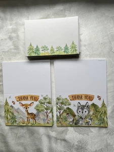 22 unbranded & Unfolded Greeting Cards with matching envelopes - Picture 1 of 2