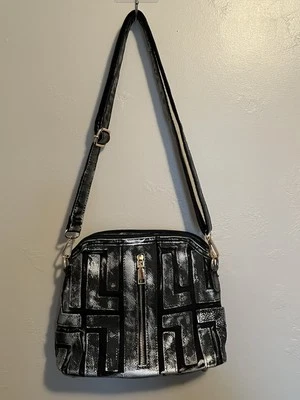 Bolso de Mano CHAOS By Elsie Patchwork Bloqueo de Color Cuero Genuino Foto 1 de 4