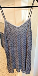 Rene Rolf Women's Cami/Sleepwear Size L Black w/White Print - Picture 1 of 5