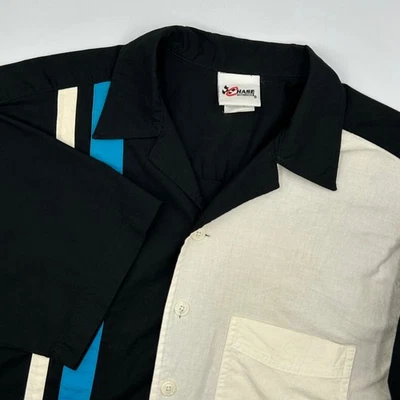 Vintage Chase Authentics Roush Racing Garage Shirt Black White Blue Mens Size Lg - Image 1 of 4