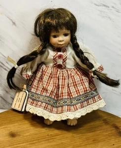 Vintage Doll gustave j. Worff dolls C-0177 2000 Signed Porcelain 9” Tall NWT - Picture 1 of 5