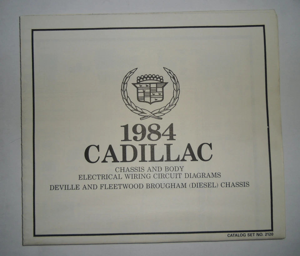 Elettrico Schema Wiring Diagram Cadillac Deville Hitchin Broug. Diesel - Immagine 1 di 1