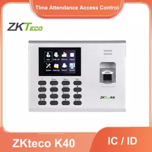 ZKteco K40 Control de Acceso Batería Incorporada TCP/IP Huella Dactilar Tiempo Asistencia - Imagen 1 de 14