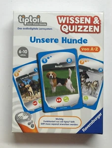 Tiptoi "Unsere Hunde", Ravensburger, Kinderspiel, Mitbringspiel, Karten OVP - Bild 1 von 3
