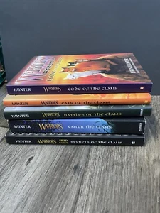 Erin Hunter Warriors - The Clans Set Of 5 4 Hardcover, 1 Paperback - READ - Picture 1 of 12