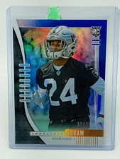 2019 Panini Absolute Johnathan Abram RC Auto Blue #16/50