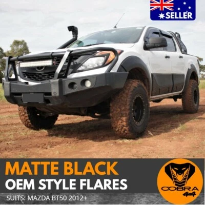OEM STYLE FENDER FLARES KIT MATTE BLACK FITS MAZDA BT-50 2012 - 2017 GUARD TRIM - image 1 of 4