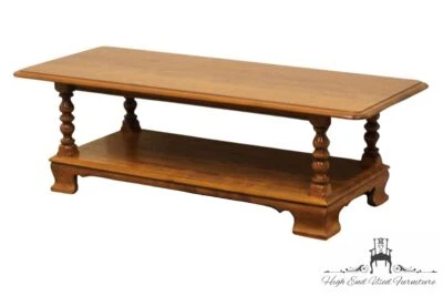 ETHAN ALLEN Реликвия Мускатный орех Клен Колониальный Ранний Американский 50" Акцент Кофе T... - Изображение 1 из 4