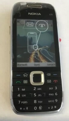Nokia E75 - Silver Black (Unlocked) Smartphone Working But With Sim Tray Fault - Image 1 of 4