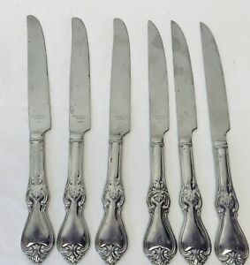 Reed & Barton LINCOLNSHIRE Stainless 6 Dinner Knives 18/10 Glossy Flatware
