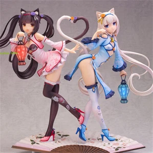 NEKOPARA Chocola/Vanille Cheongsam Hand Laterne PVC Figur Ornament Geschenke Modell - Bild 1 von 10