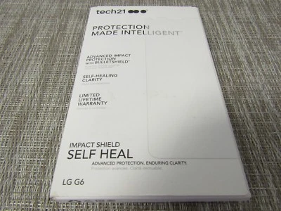 TECH21 IMPACT SHIELD SELF-HEAL SCREEN PROTECTOR FOR LG G6, PLEASE READ!! 3874 - Image 1 of 2