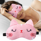 3pcs Cute Adjustable Strap Eye Cover Breathable Cartoon Design For Sleeping Nap